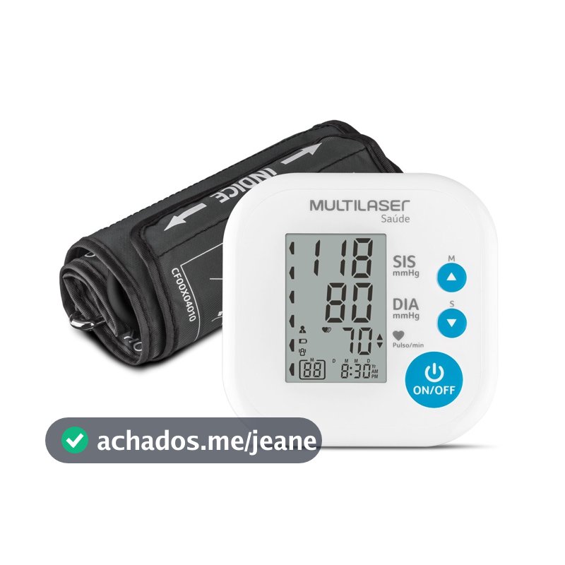 Monitor de Pressão Arterial Digital de Braço - Multi Saúde - HC473E