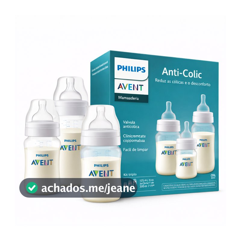 Kit 3 Mamadeiras Clássica Anticólica 125/260/330ml - PHILIPS AVENT
