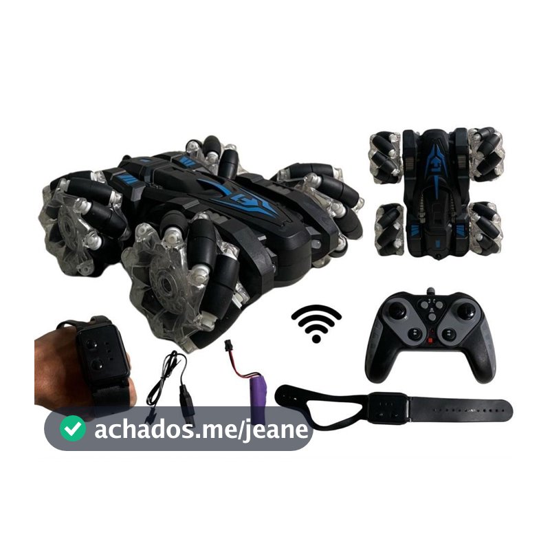 Carrinho Recarregável De Controle Remoto Pulseira Com Relogio Sensor De Mão Brinquedo Guedes