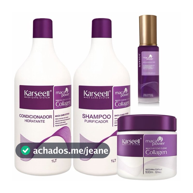 Kit Karseell Platinum Matizador 4 Produtos – Loiro Branco, Grisalho Sem Amarelado