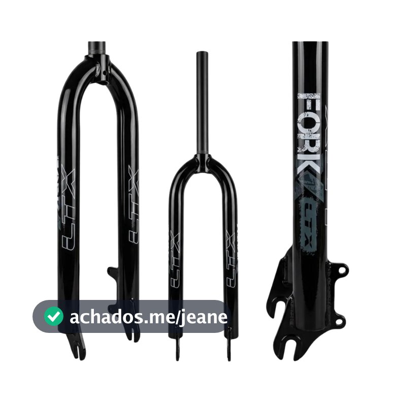 Garfo Rígido Ltx Fork Aro 26 Freio Disco Ferradura Mtb Raio Bicicleta Bike