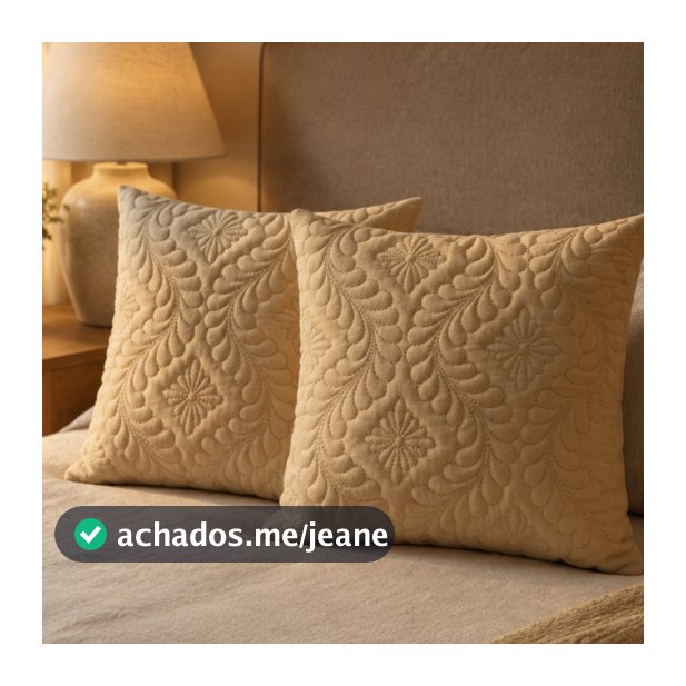 Capa de Almofada Matelada Kit 2 Peças 40x40 Decorativa Sofá Quarto