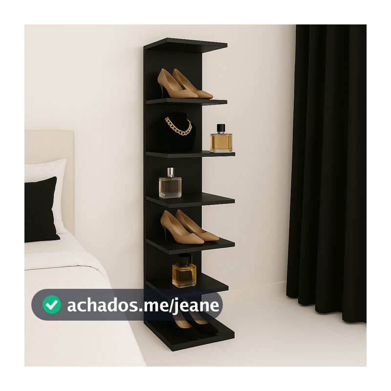 Torre Prateleira Vertical MDF 170x85 Branco Preto Marrom Multiuso Quarto Banheiro Sala Escritório