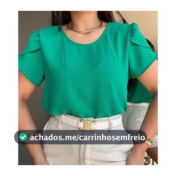 Blusa Megan Manga Princesa Tecido Duna TULIPA