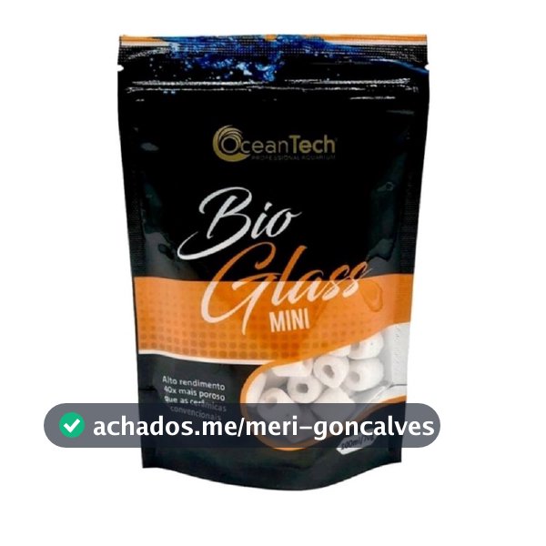 Mídia Biológica Ocean Tech Bio Glass Mini 70gr/100ml Alto Rendimento Para Aquário