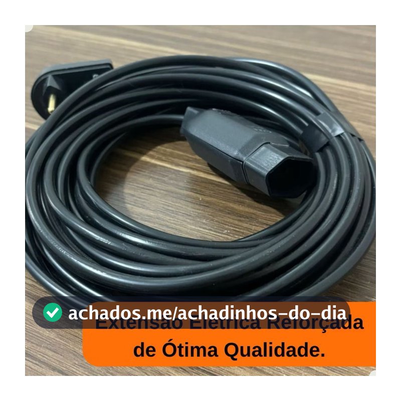 Extensão Eletrica 20 Metros Reforçada Profissional 10/20a cab oiio 2 x1.5