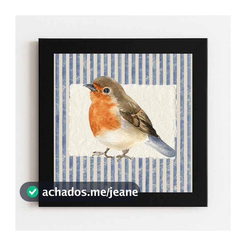 Quadro decorativo Pássaro Listrado