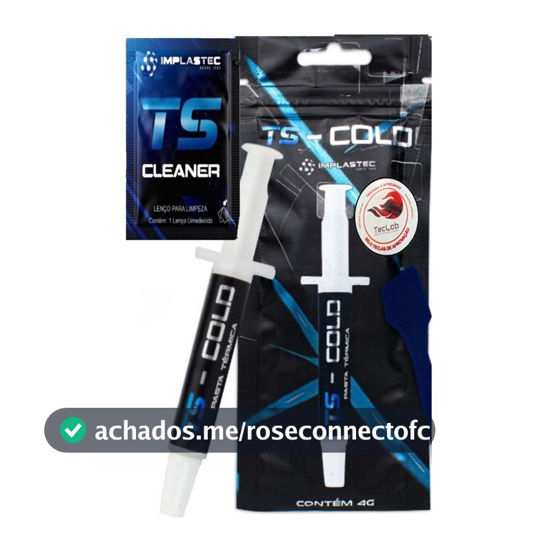 Pasta Térmica Ts Cold 04(QUATRO) GRAMAS 10.5 W/mk para uso em Cpu Ps3 Ps4 Ps5 Xbox e One Sx