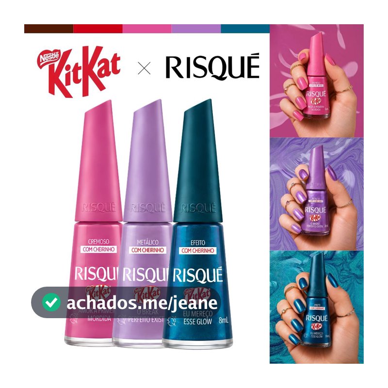 Esmaltes Risqué KitKat Nova Coleção Esmalte Cheiro De Chocolate Esmalte Atacado