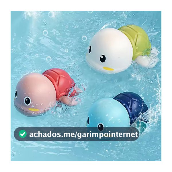 Brinquedo de Banho Tartaruguinha Água Banheira E Piscina Bebê