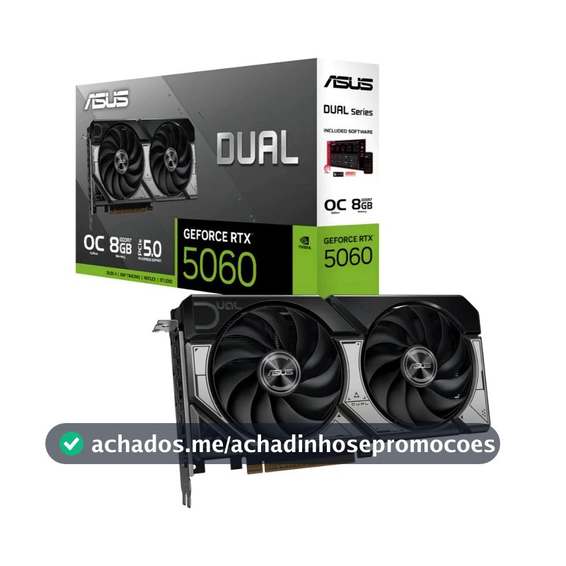 Placa De Vídeo RTX5060-O8G 8GB Dual Asus