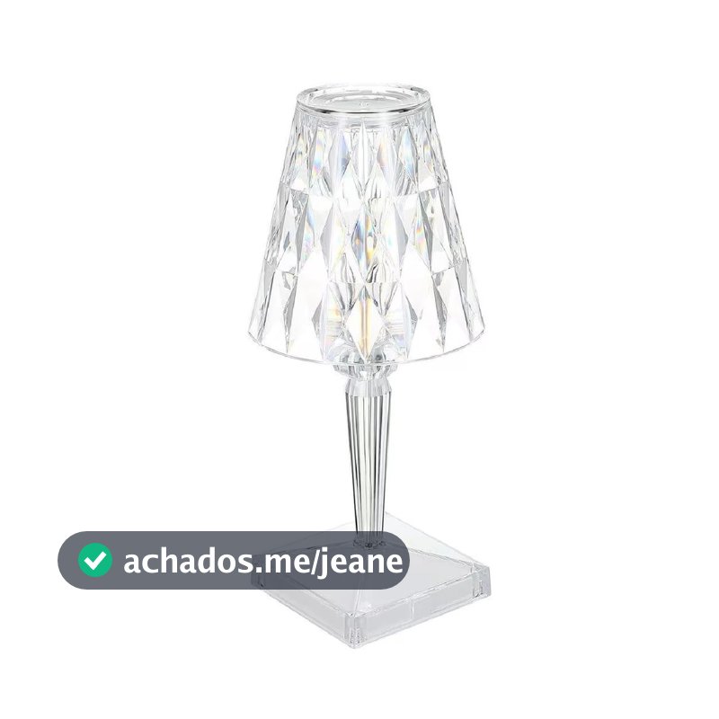 Luminária Abajur Lâmpada Mesa Móvel Recarregável Usb Touch