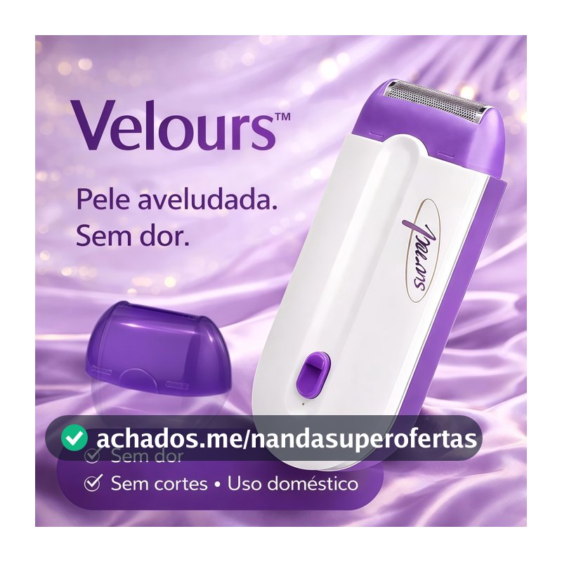 Depilador Elétrico Feminino com Luz LED, Remove Pelos com Precisão em Axilas e Pernas, Recarregável USB.