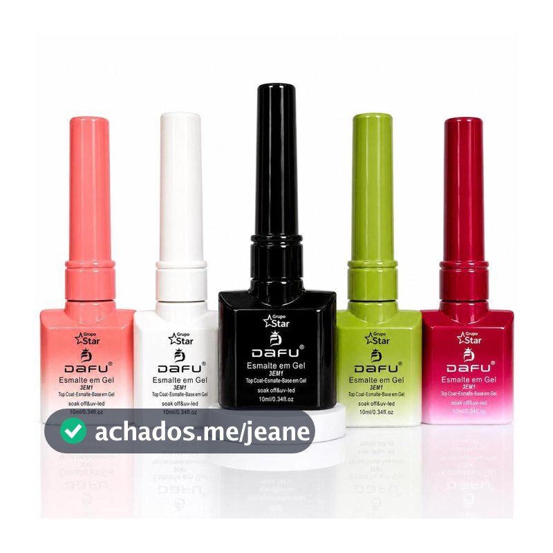 Esmalte em Gel 3 em 1 Base em Gel + Esmalte + Top Coat 10ml - Dafu