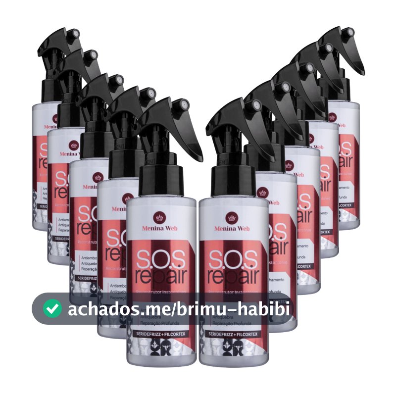 Kit com 10 Un Reconstrutor Instantâneo S.O.S Repair 120ml Menina Web