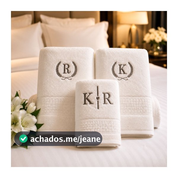 Kit Toalhas Hotel Premium 2 Banho + 1 Rosto Macias Alta Absorçã