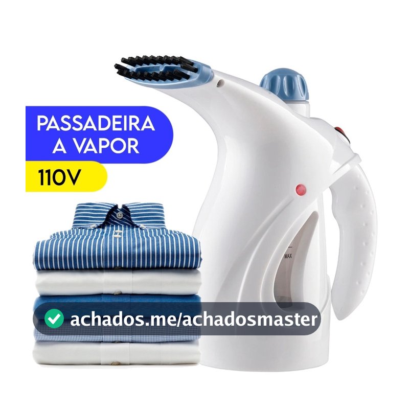 Passadeira 110v Ferro a Vapor Vaporizador de Roupas Tira Amasso Portátil 800W