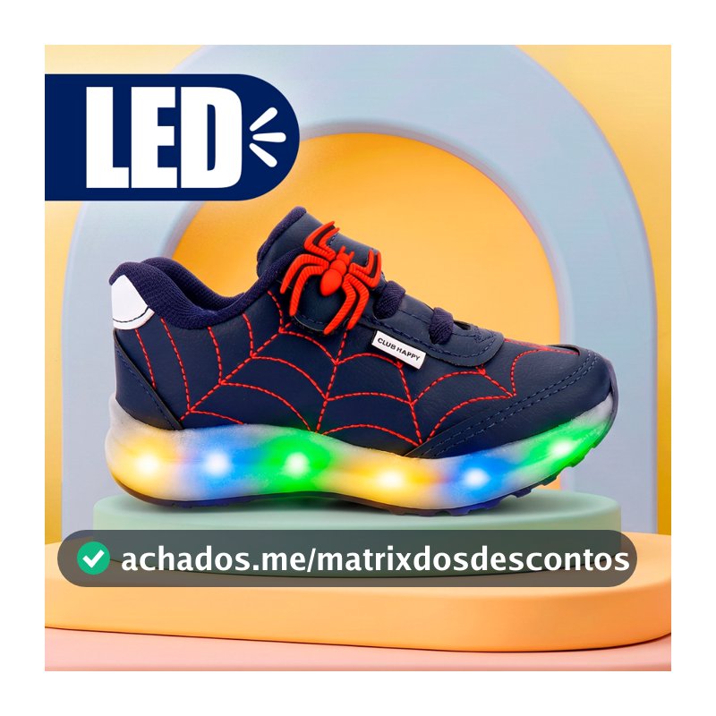 Tenis Infantil Masculino Led Menino Aranha Tenis De Menino Masculino Tenis Infantil Menino