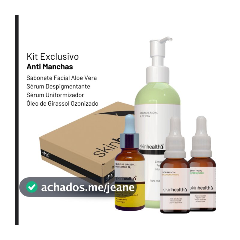 Caixa Exclusiva com 4 Itens - Skin Care Completo Skinhealth