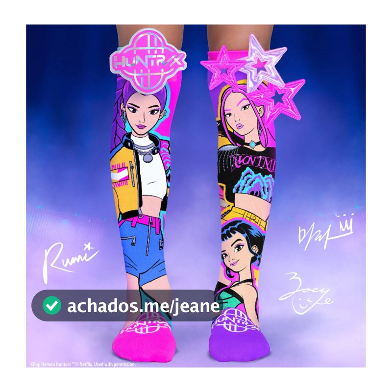 Meia Maluca Divertida Guerreiras do k-pop 33 ao 39