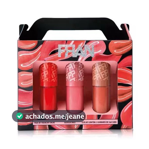 KIT GLOSS LABIAL COM 3 TONS
