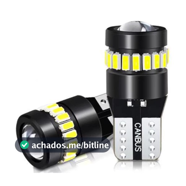 Par Lâmpadas Luz Led Pingo T10 Projetor 18+1 Canhão 6000k Esmagada Extra Forte 6w
