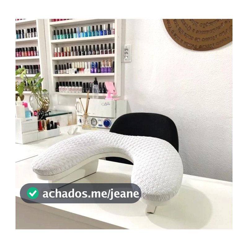 Apoio de Mão - Apoiador de Mão Comfort Branco - Nail designer Manicure -  Unha