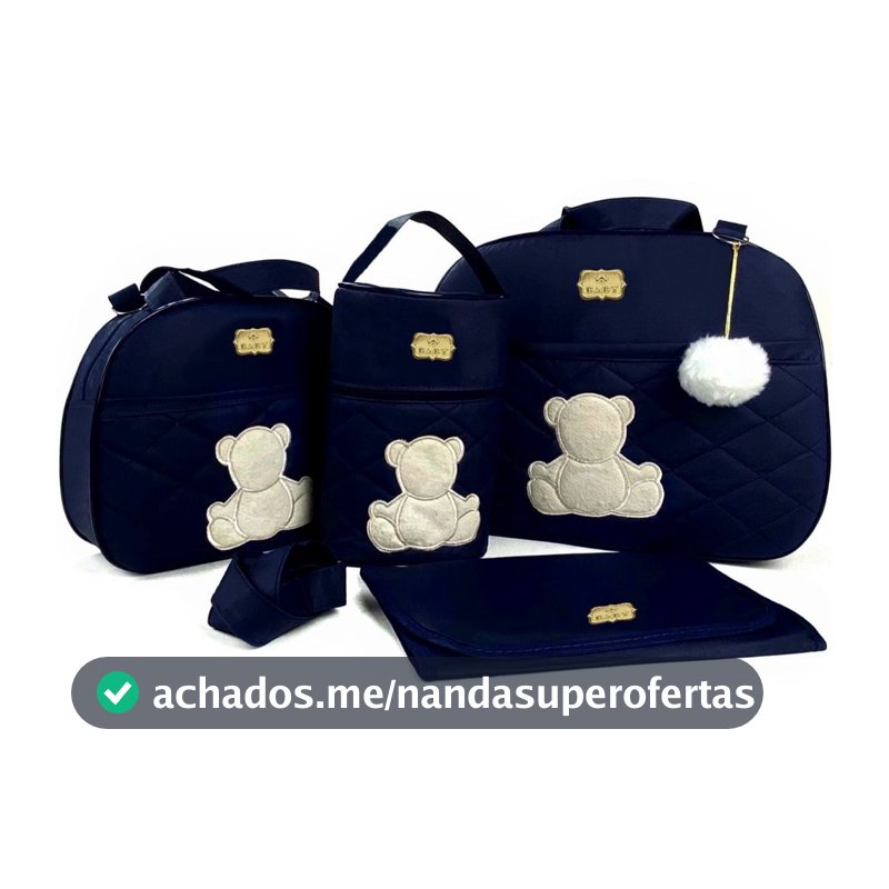 Kit Bolsas de Maternidade Bebê Simples Impermeável