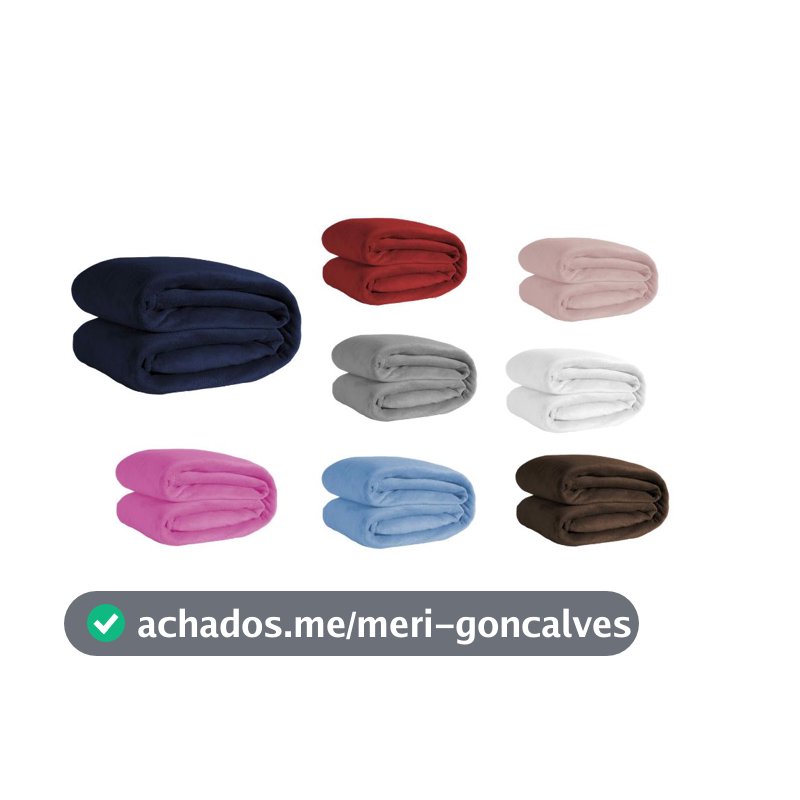 Manta Microfibra Lisa Casal Cobertor Soft Veludo 2,20mx1.80m