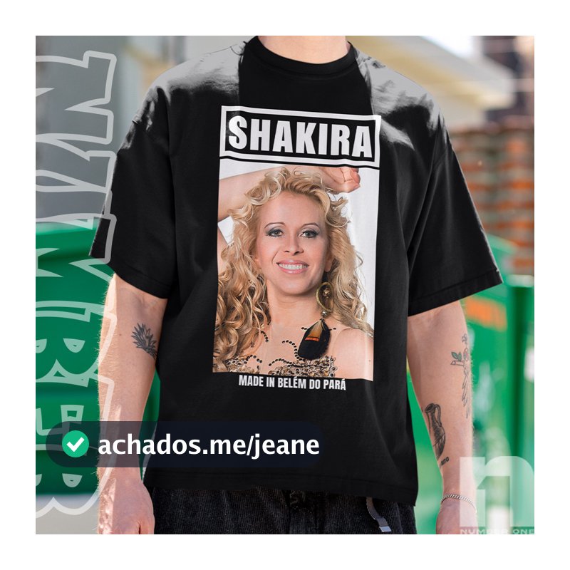 Camiseta Shakira Joelma Belem Do Para Divertida Cantora Brasileira Show Latina100% Algodao Engraçada