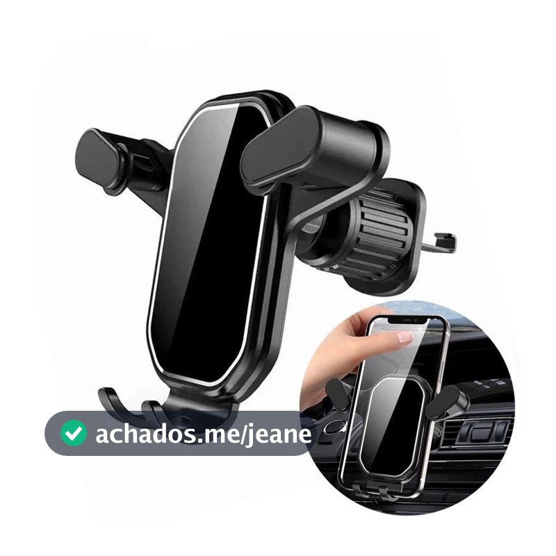Suporte Veicular Carro Para Celular 360 ° Giratório Universal Multifuncional Ventilacao Ar JE-12