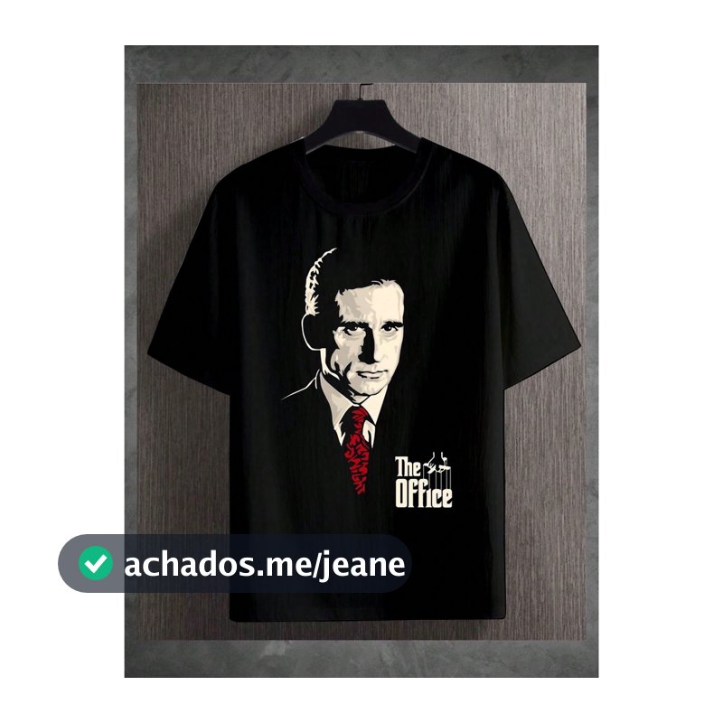 Camiseta Unissex Oversized Plus Size Feminina Masculina s T-Shirt the office unissex moda