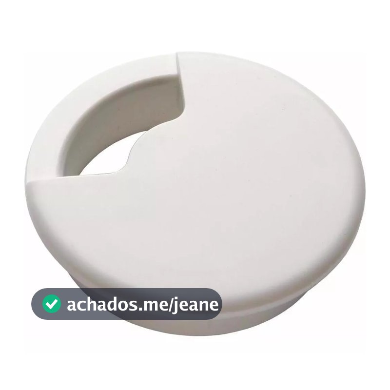 Passa Fio Cabo Branco Mesa De Computador Escritório Móveis O 60mm