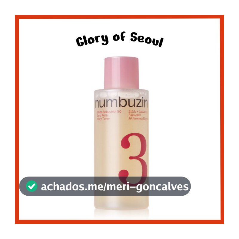 NUMBUZIN No.3 Bifida Bakuchiol 50 Zero Pore Milky Toner 200ml