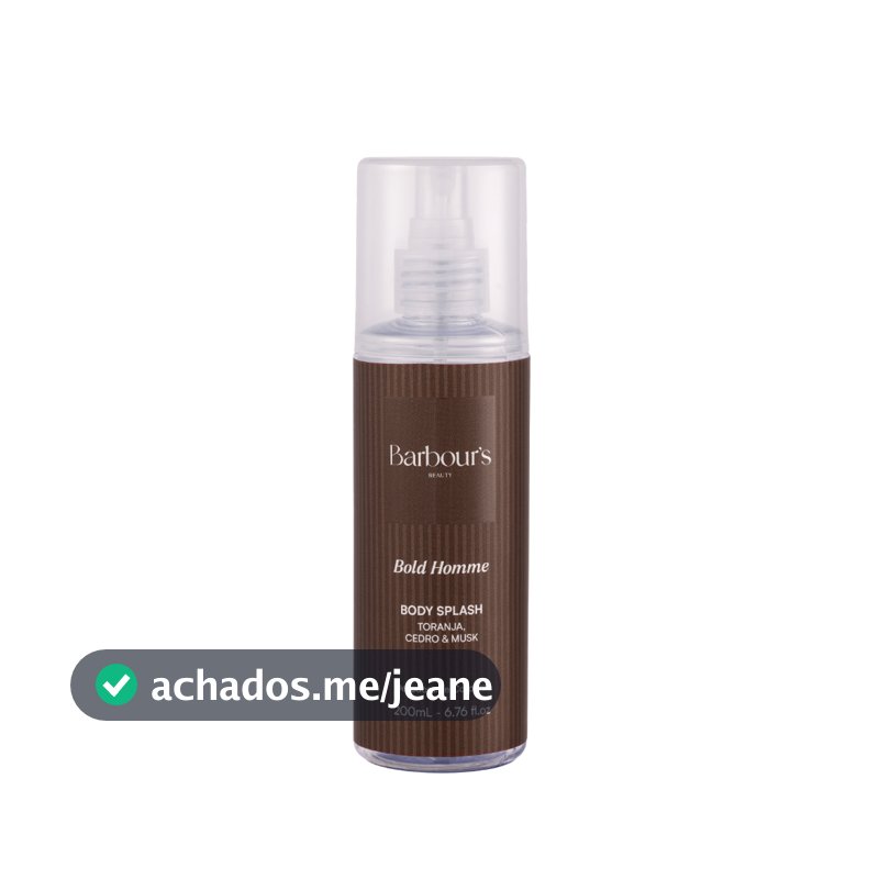 Body Splash Masculino Bold Homme Desodorante Barbour's 200ml