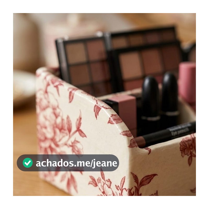 Porta Maquiagem Decorativo em CERÂMICA FRIA | Feito à Mão | Personalizável | Botija