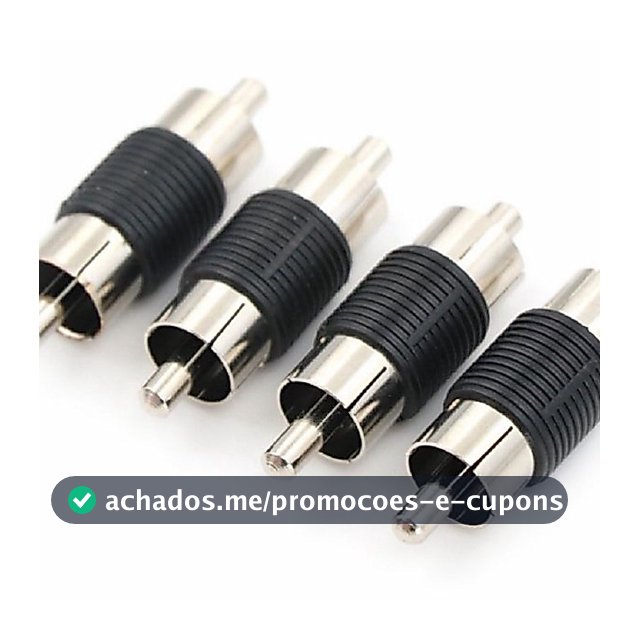 Envios em 24h 4 Pcs RCA Macho x Macho