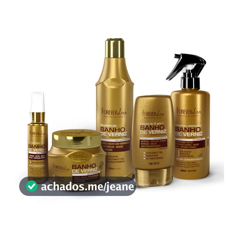 Kit Banho de Verniz Completo Forever Liss