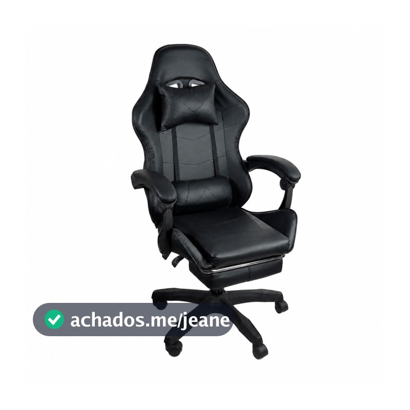 Cadeira Gamer Stillus Reclinável 120° com Apoio para os Pés, Apoio para Cabeça e Almofadas