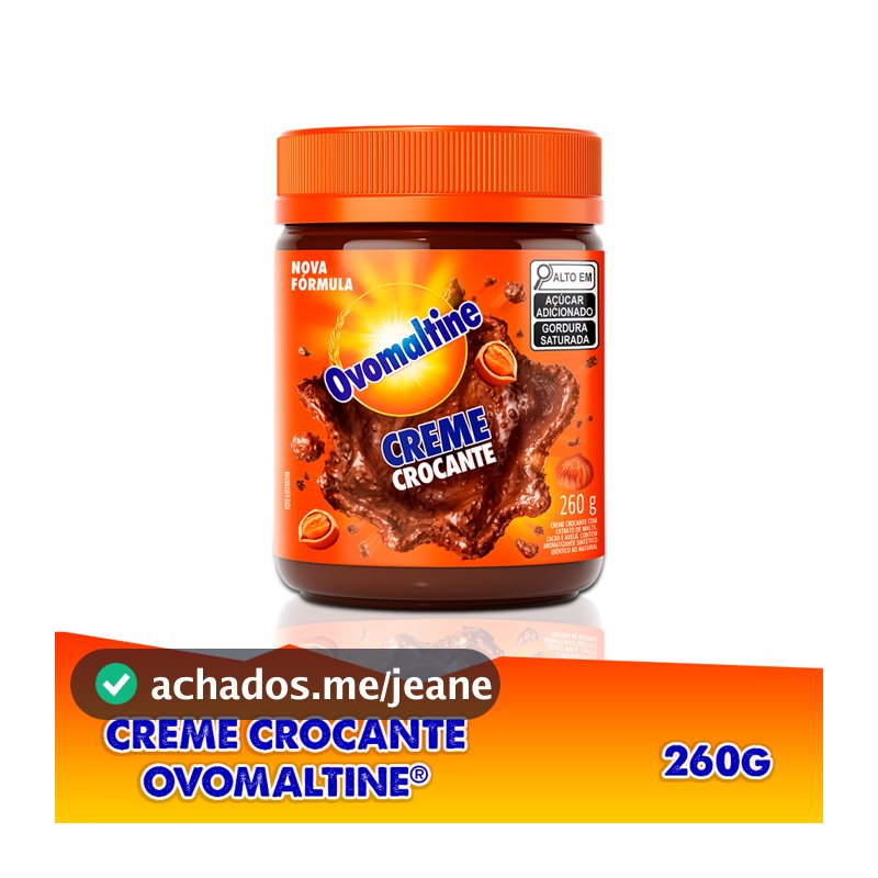 Creme de Avelã Ovomaltine Crocante 260g