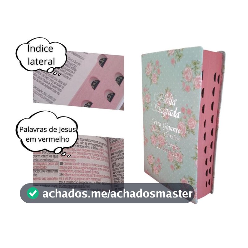 Biblia Sagrada  Tamanho Grande Com Harpa  Feminina Masculina Palavras De Jesus Em Vermelho