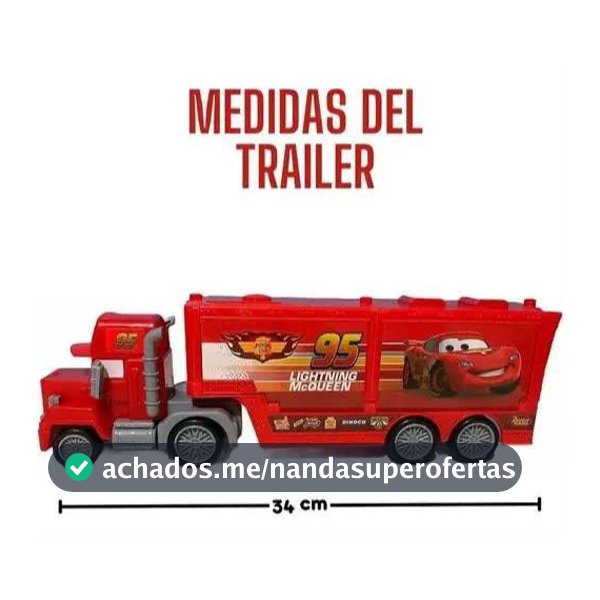 Caminhão Mak Fricção 35 Cm Filme Carros Mcqueen