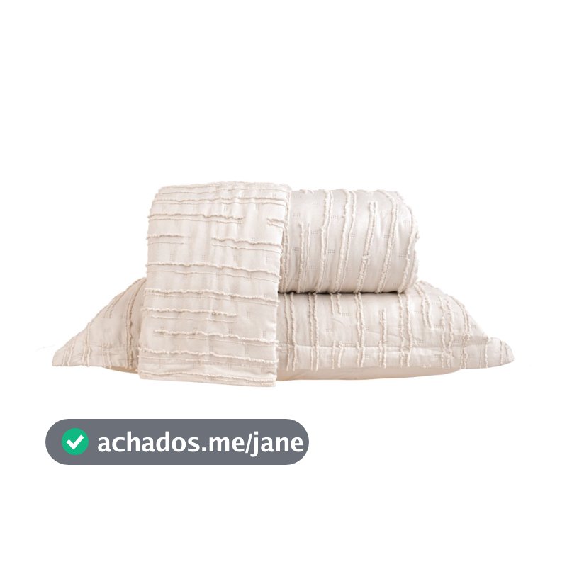 Kit Colcha Essence Tessi 3 Peças | Cobre-Leito Matelado Casal Queen King com 2 Porta-Travesseiros