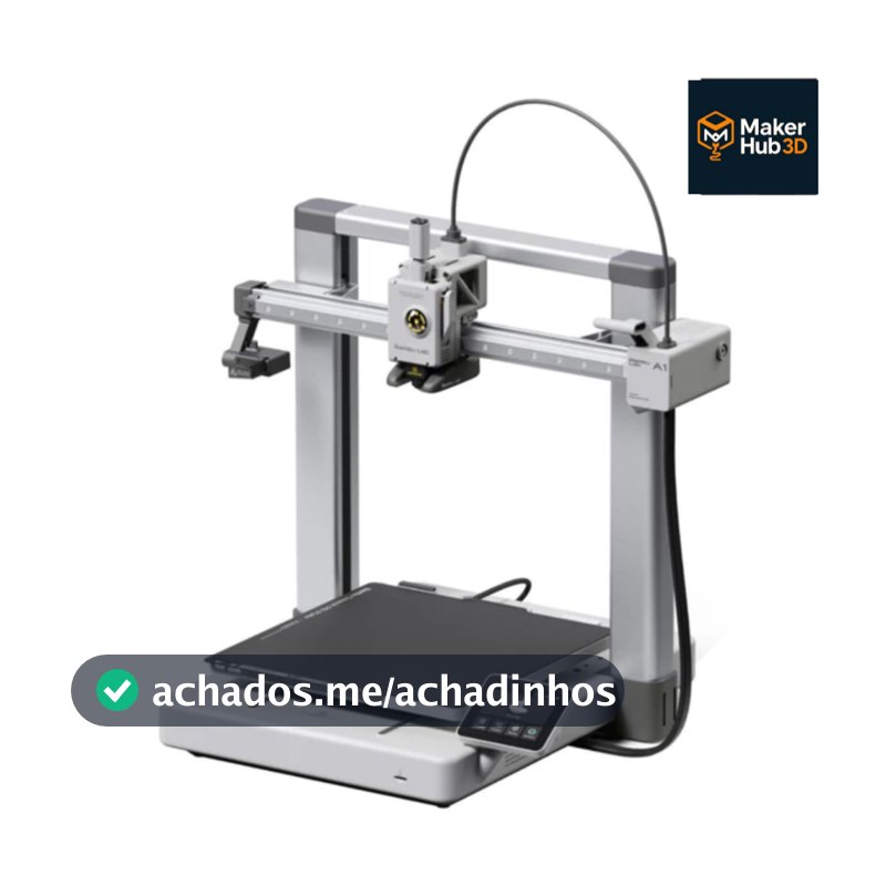 Impressora 3D Bambu Lab A1 - Bivolt - Alta Precisão e Velocidade – Versão Sem Combo