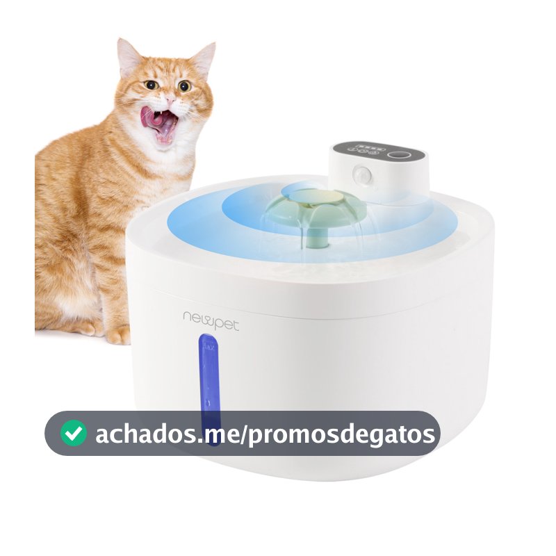 USB Fonte Bebedouro de Água Portátil para Gatos e Cães - Fontes de Água para Pets sem Fio -Bivolt