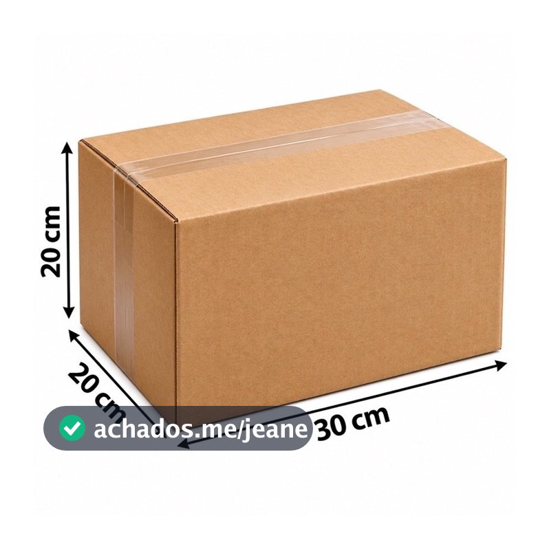Kit 25 Unidades de Caixas De Papelão 30x20x20cm Ideal Correios Sedex Pac