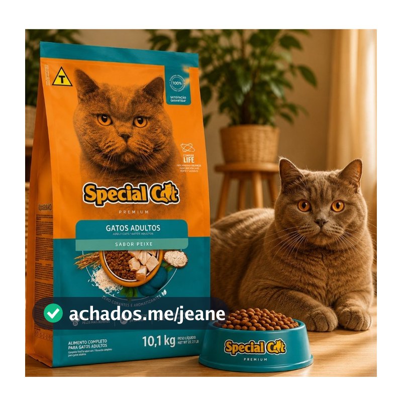 Ração Gato Adulto 10.1KG Special Cat Sabor Peixe