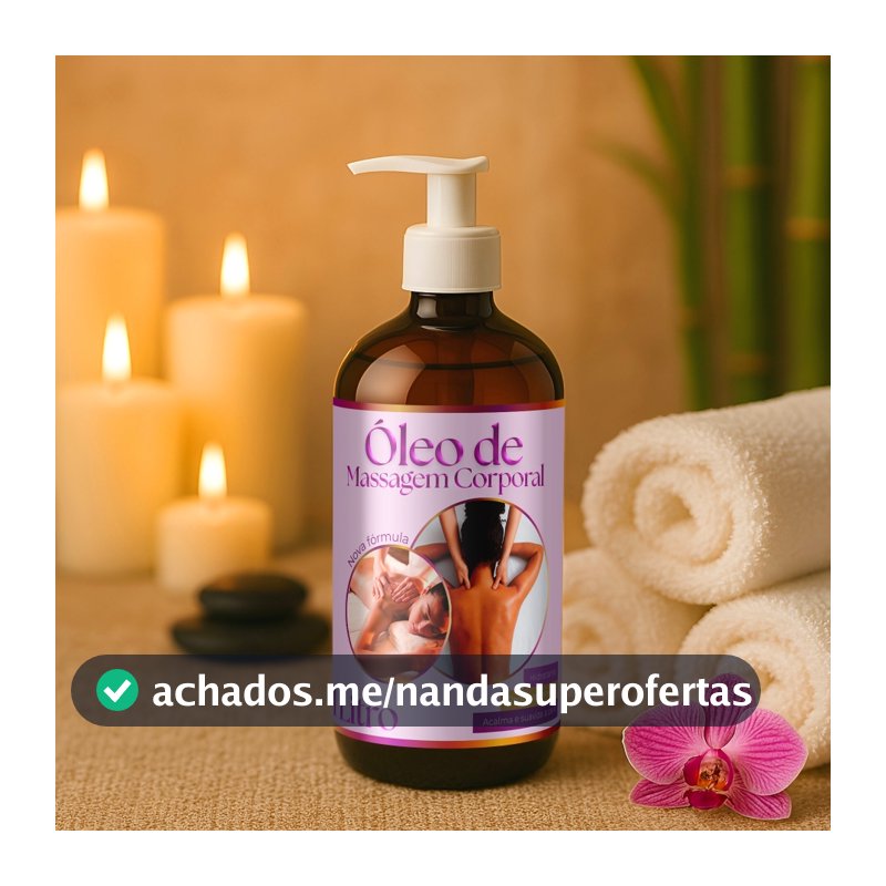 Oleo Para Massagem Corporal Sensual Natural 1 Litro Massagens Óleo com Fragrância
