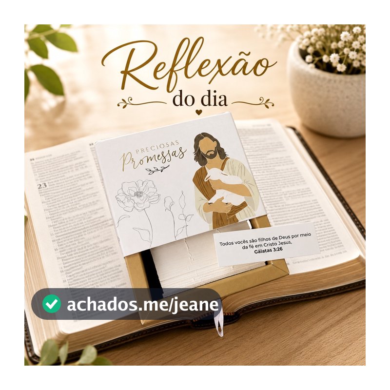 Caixinha Preciosas Promessas Jesus o Bom Pastor com Versículos Bíblicos
