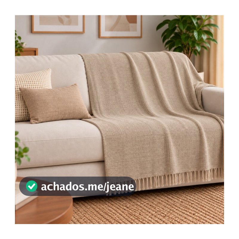 Manta Para Sofá Gigante 210x120 cm Tipo Capa Protetora de Sofá Luxo Algodão Macio Confortável Decorativa Promocao